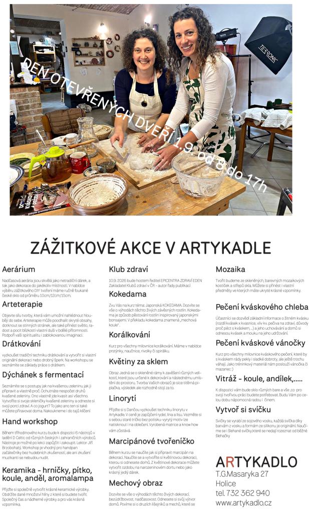 Zážitkové akce v&nbsp;Artykadle