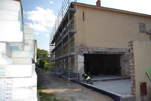 Přestavba budovy MŠ Slepotice duben - říjen 2018